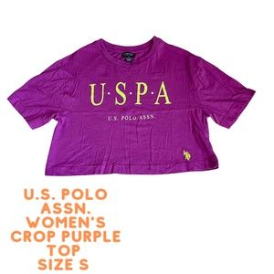 U.S. Polo ASSN. Women's Crop Pink Top Size S